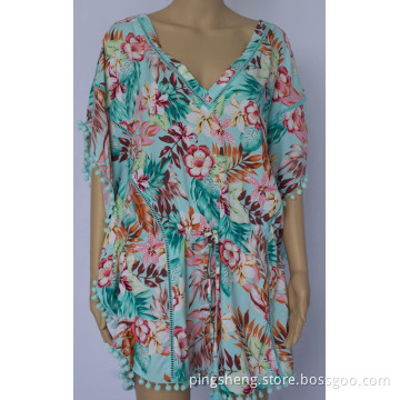 Women Short V Neck Dress
